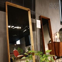 끌레오 멀바우 오크 원목 대형 와이드 전신거울 인테리어 벽걸이 현관 스탠드 거울 CL093, 03_멀바우 원목_W1000XD70XH1900