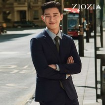 지오지아 남성용 올오버 윈도우 체크 슬림 자켓 AAA5KG1603