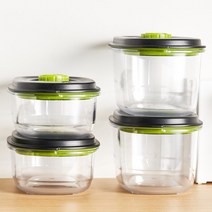 푸드세이버 진공 밀폐용기 세트 4P 컨테이너 진공팩 야채 육류 식재료 신선보관 밀봉, 단품, 단품