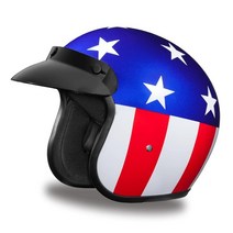 Daytona Helmets 3/4 쉘 오픈 페이스 오토바이 헬멧 DOT 승인 오렌지 핀 스트라이프 2XL USA 미국, X-Large