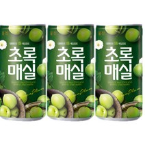 웅진 초록매실 180ml, 40캔