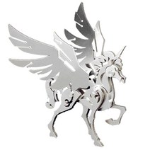 Microworld 금속 모델 키트 성인용 공룡 3D 퍼즐 스틸 워크래프트 컬렉션 챌린지 DIY 동물 아트 공예 장식 청소년용 - 스피노사우루스, 딜로포사우루스