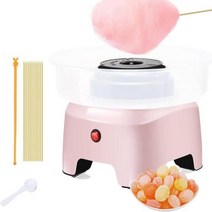 팝콘메이커 팝콘제조기 가정용팝콘기계 설탕 치실 기계 디퍼 만화 DIY 주방 선물 가족 휴일, 01 Pink