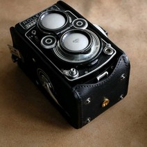 롤라이플렉스용 핸드메이드 소가죽 케이스 rolleiflex3.5f 2.8f 소량재고, 블랙 소프트 베지터블 무두질