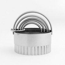 스텐 주름링 쿠키커터 5p세트, 없음