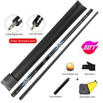 당구 큐대 3쿠션 고급 개인큐 큐 탄소 섬유 풀 큐 스틱 팁 조인트 큐 탄소 기술 큐, 11.5mm, ca-4f