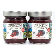 Oregon Growers 딸기 GMO 프리 천연 과일 스프레드 355ml (12온스) (2팩)