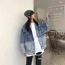 WAWAMOM(특허브랜드) 여성 데님 청자켓 여자 청카바 데님 자켓 바람막이 간절기 아우터 BOT14x