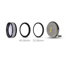 NiSi MC 클로즈업 렌즈 매크로 어댑터 58mm 49-58 52-58 링 캐논 100mm 니콘 소니 90mm 카메라, 한개옵션0
