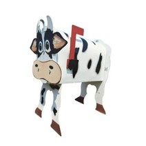 택배박스함 수제 맞춤형 금속 암소 사서함 말 재미있는 농장 동물 애호가 및 외부 정원용, Cattle