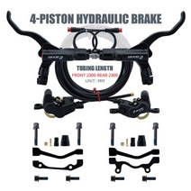 자토바이 삼륜전기자전거 전기펫바이크 줌 피스톤 디스크 유압 브레이크 전기 스쿠터 접이식 산악 자전거 전원 블랙 레드 분할 튜브, Black 180