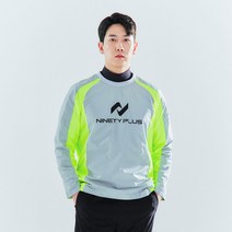 나인티플러스 LT 액티브 빅 로고 피스테 블루그레이