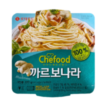 Chefood 까르보나라 스파게티 220gx6, 6개, 220g