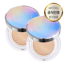 디 아트셀 오로라 진주 텐션 보습 광채 커버업 밀착쿠션 브라이트닝 이펙트 23호, 2개, 본품16g