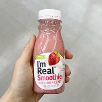 아임리얼 딸기 스무디 190ml x 2개 아이스박스포장