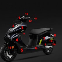 ZEEHO polar core AE8 오리지날 보드 쉘 외관 사이드 액세서리 순정 보증 비하위 공장 충돌 부품, [04] 전자 스로틀 부품