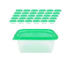 이지앤 냉동까지 가능한 다회용 밀폐용기 750ml + 뚜껑 세트, 용기 + 뚜껑, 70개