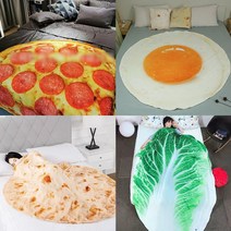 담요 사무실담요 푸드인싸 음식 이불 쇼파 블랭킷 원형 빅사이즈