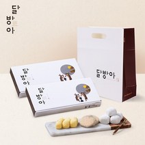 달방아 떡 2종 선물세트, 상세설명 참조, 바나나찰떡+못난이떡_쇼핑백