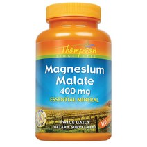 Thompson 마그네슘 말레이트 400 mg 110 캡슐, 1개, 110정