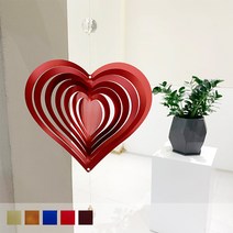 [스페이스 윈드스피너] - 플레인 하트 / 공간을 완성하는 인테리어 소품 바람개비 썬캐쳐 인테리어모빌, 블루