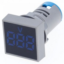 22MM 0-100A 디지털 전류계 전류 측정기/전압계 표시기 LED 램프 정사각형 신호등, Blue Voltage Meters