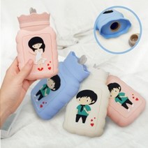 손난로 카툰 핫팩 온열팩 사무실 물주머니 충전용 보온팩 손난로 보온 휴대용손난로 방한 미니, 블루