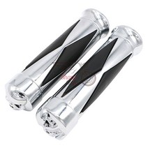 바이크 오토바이 부품 액세서리 핸들 바 핸드 그립 야마하 Dragstar XVS400 XVS650 XVS1100 V-star DS400 DS650 DS950 DS1100 클래식, [18] NO.11 chrome, 18 NO.11 chrome