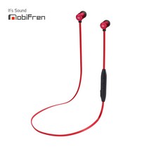 모비프렌 홀릭 MFB-E3100 넥밴드 블루투스 무선 이어폰, 글래머러스 레드