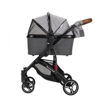 캐리어분리 노령견 아기강아지 유모차 반려유모차 반려견트레일러, 멜란지 그레이