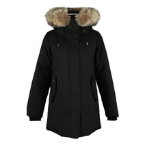 [맥케이지] 22FW KINSLEE BLACK 블랙 킨슬리 폭스퍼 후드 다운 여성 패딩 자
