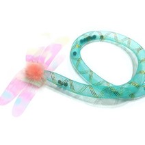 고양이 선물 밍크잠자리 캣닢 구슬 스틱 장난감 반려묘 고냥이 개냥이 펫, 1개