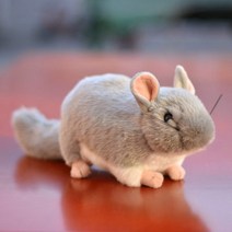 아기 생쥐 마우스 모형 길이 14cm 봉제 인형 청년K쇼핑, 그레이