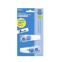 플러스 수정테이프 리필 WH-605R 2p, 혼합 색상, 8개입