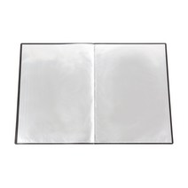 아인텍 PP 클리어화일 내지6매, 1개, 블랙[A9931]