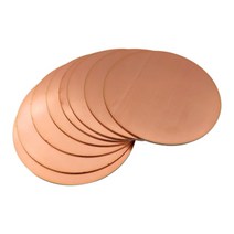 수맥차단 동판 매트 구리 시트 T2 구리 원형 플레이트 시트 직경 20/30/50/60/80/100/150/200mm 두께 1.5mm, 11 2x50mm 2pcs