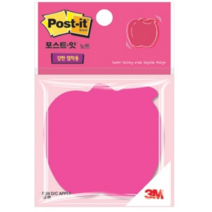 포스트잇 강한점착용 다이컷 노트 76 x 76 mm, 사과, 2개입
