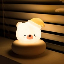 곰돌이 캐릭터 수면 무드등 수유등, 핑크래빗