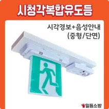 시청각 복합유도등 음성경보기 (시각경보 음성안내) / 중형/담면, 중형/단면