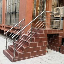 계단 난간 손잡이 발코니 실내 및 실외 스테인레스, 다이아몬드 플레이트 기둥 1050