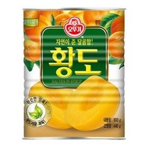 오뚜기 황도 통조림 반절, 800g, 7개