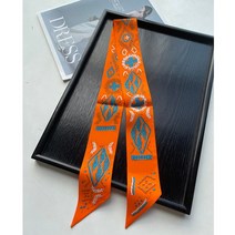 JINUS 실프스카프 산악회 선물럭셔리 100 능직 실크 스카프 여성 패션 꽃 긴 리본 소녀 머리띠 두건 선물 8