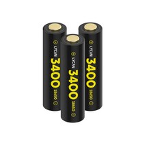 18650 충전지 배터리 3400 리튬이온배터리 충전건전지 충전용, 단품