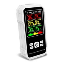 방사능 측정기 방사선 계측기 휴대용 전자기 검출기 전기장 강도 자기장 스트 미터 RF 검출, 02=White, 2.White