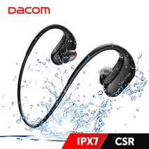dacom l05 ipx7 방수 블루투스 헤드폰 스포츠 실행 스, CHINA, 검은 색 헤드셋