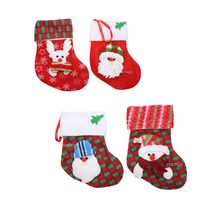 미니산타양말 선물포장 포장지 복주머니 성탄절 크리스마스 장갑 교회 양말 귀마개 트리장식 단체선물선물주머니 크리스마스포장