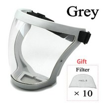 페이스 쉴드 투명 위생 마스크 풀 주방 보호 도구 방풍 방진 안티 스플래시 안전 안경 필터 포함, [03] Gary