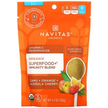 비타민C Organic SuperfoodImmunity Blend Vitamin C Powerhouse Camu Orange Acerola Cherry(120g)