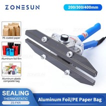 ZONESUN 밀봉 기계 일정한 열 핸드헬드 밀봉기 마일라 알루미늄 포일 백 밀봉기, CHINA_200mm | 220V