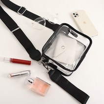 더스위츠 웰리 크로스백 투명 pvc 여성가방 여자가방 숄더백 토트백 카드포켓